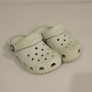 Crocs Kids Classic Clog - Cream/light Green